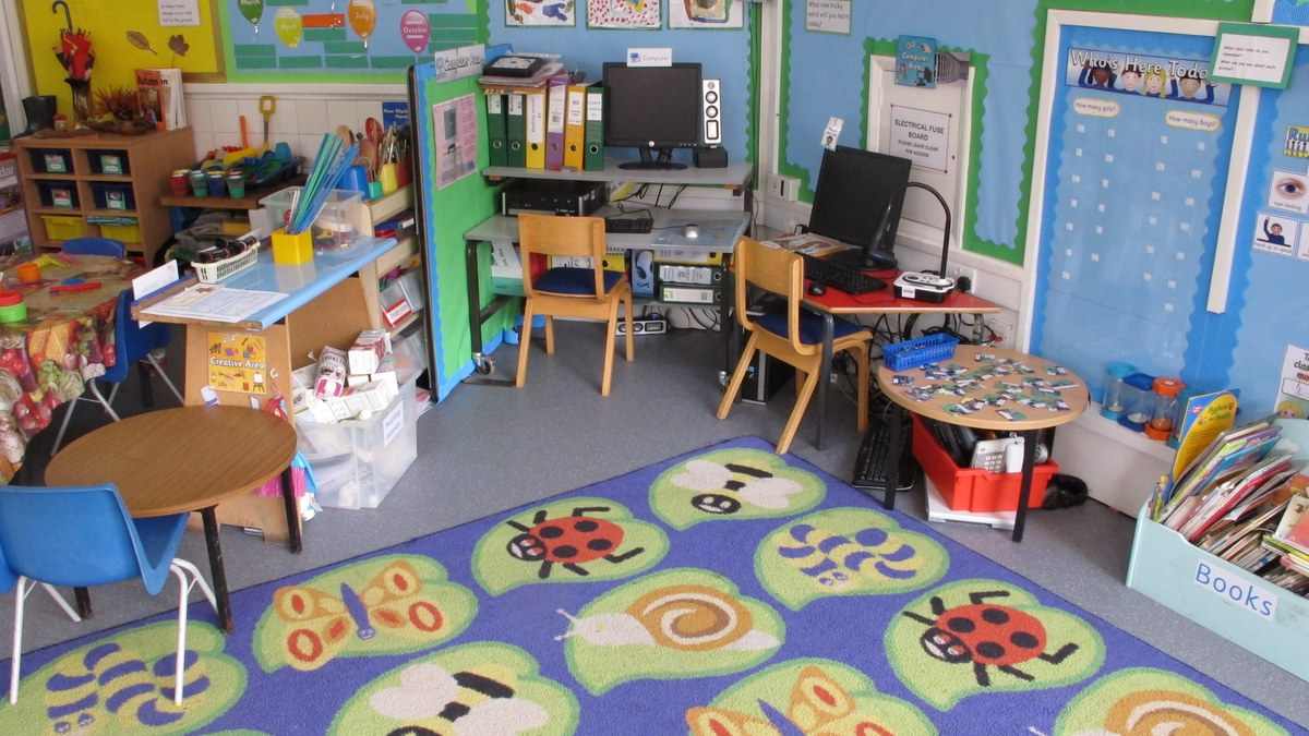 A classroom in an English primary school
