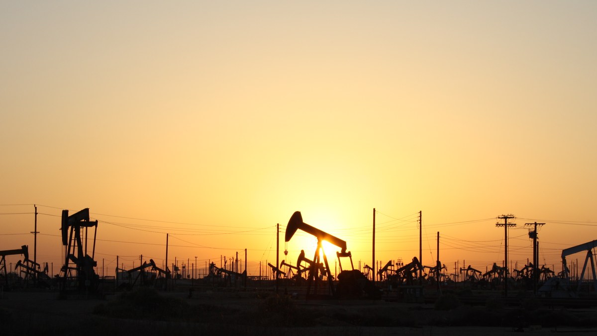 Oil pumpjacks at an oil field as Brent crude hits $114 a barrel on 23 October 2026