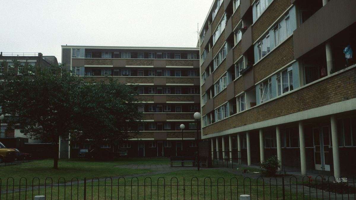 Tower block social housing in the UK