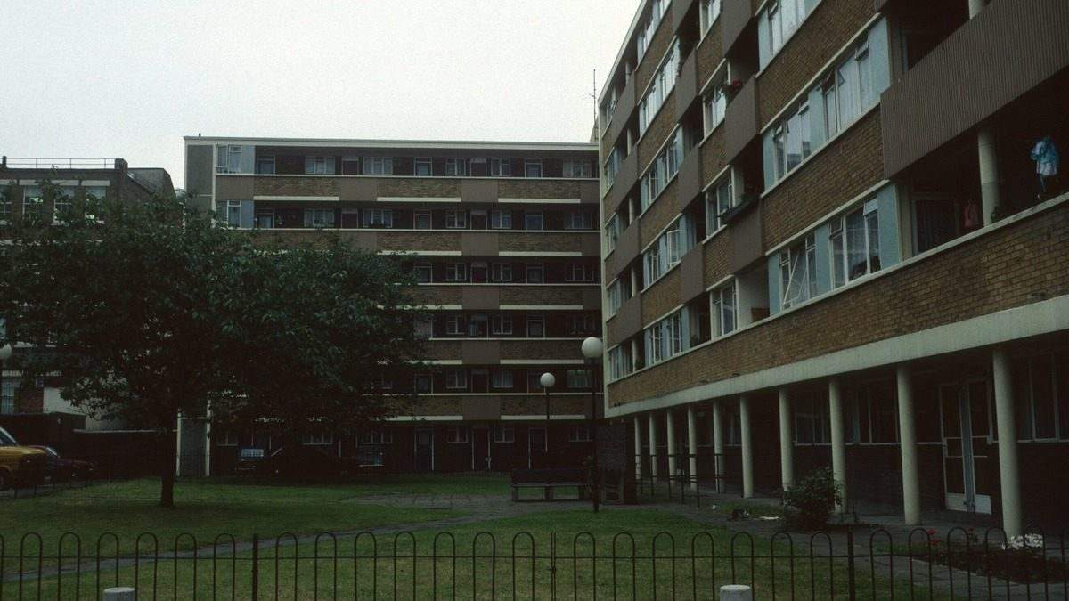 Tower block social housing in the UK