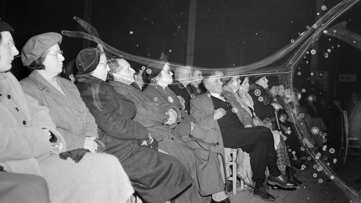 Aneurin Nye Bevan speaking at a national meeting in Corwen Pavilion